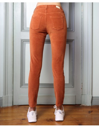 PANTALON AMANDE VELOURS RASE